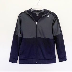 Reebok Black & Grey Full Zip Up Hoodie